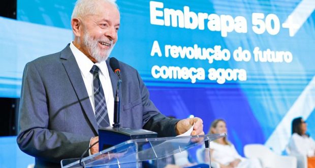 “Embrapa significa produção de alimento. Produção de alimento significa acabar com a fome nesse país”, diz Lula ao celebrar 51 anos da empresa