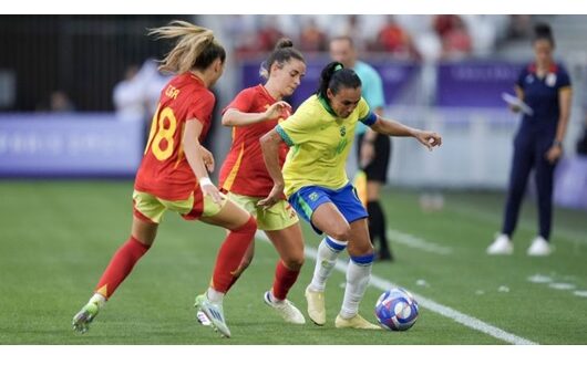 Futebol feminino perde para a Espanha - Foto: Crédito: Juan Manuel Serrano Arce/Getty Images