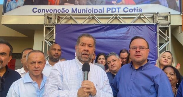 Centenas de pessoas compareceram para apoiar Welington Formiga e Paulinho Lenha como os candidatos do PDT para as próximas eleições municipais