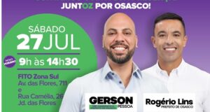 Convenção que confirmará Gerson Pessoa como pré-candidato a prefeito de Osasco acontece sábado e contará com a presença do governador Tarcísio