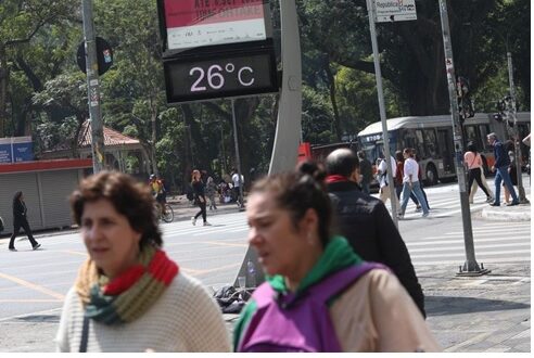 Segundo previsão, várias regiões poderão registrar temperaturas 5°C acima da média a partir da próxima segunda-feira