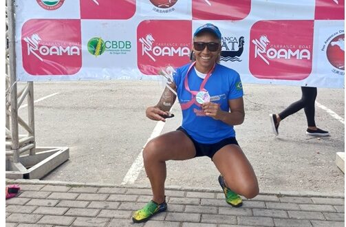 Atleta de Osasco Rosilda de Oliveira conquista 2º lugar em competição de canoagem