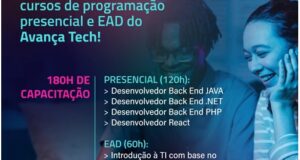 Programa Avança Tech da Prefeitura de São Paulo recebe novos cursos presenciais e EAD na área de tecnologia