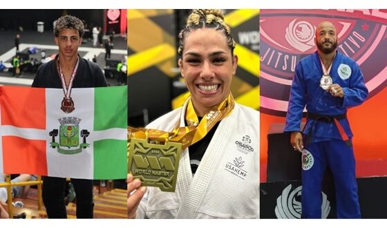 Osasquenses Carina Santi, Matheus Sousa e Osvaldo Bonfim, brilharam em competições de Jiu-Jitsu