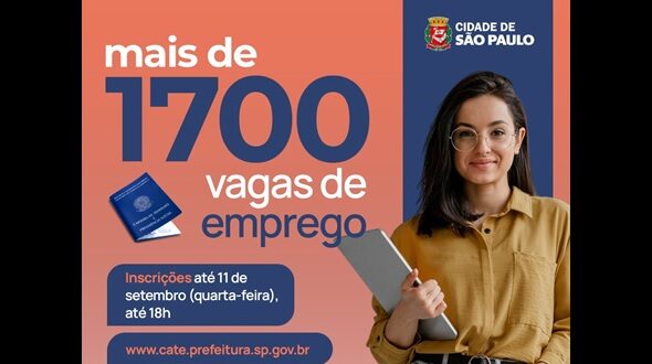 Oportunidades no setor da construção civil contam com mais de 300 postos nesta semana. Inscrições vão até 11 de setembro e podem ser feitas on-line ou nas unidades da rede da Prefeitura de São Paulo.