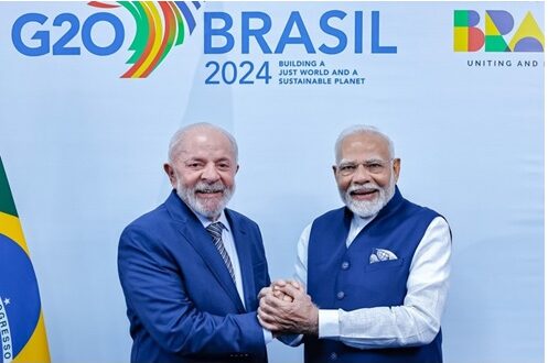 Presidente Lula durante reunião com o primeiro-ministro da Índia, Narendra Modi, no Rio de Janeiro - Foto: Ricardo Stuckert/PR