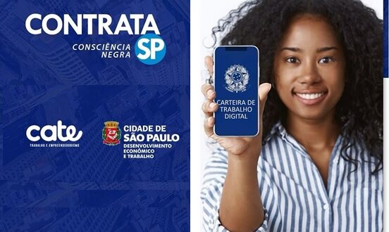 Prefeitura de São Paulo concentra no Cate Central processos seletivos para comunidade negra com presença de seis empresas.