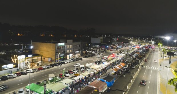 Na semana de Natal, a feira noturna ocorrerá na segunda-feira