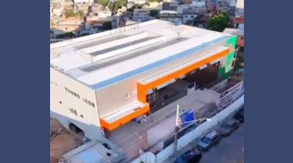 Obras da unidade de saúde que, em breve, será entregue para a população.