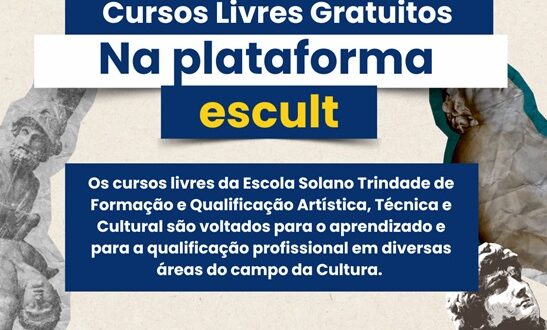 Estão abertas as inscrições para diversos cursos livres on-line, totalmente gratuitos, para interessados no setor cultural.