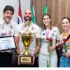 Prefeito de Osasco recepciona atletas campeãs da Copa Brasil de Vôlei