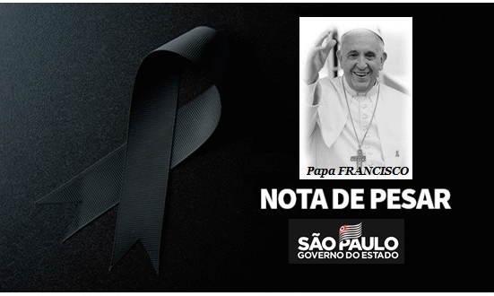 Governo de SP decreta luto oficial de sete dias em homenagem ao líder da Igreja Católica.