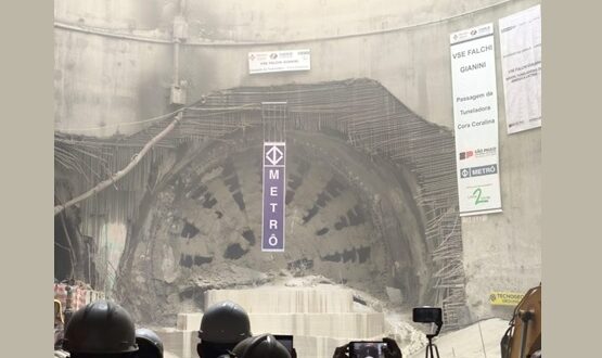 Tuneladora chegou ao último canteiro de obras da primeira fase e agora será preparado para iniciar a segunda etapa a partir de Penha