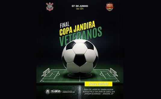 Participe da final da Copa Jandira – Categoria Veterano 2025, no dia 7 de junho.