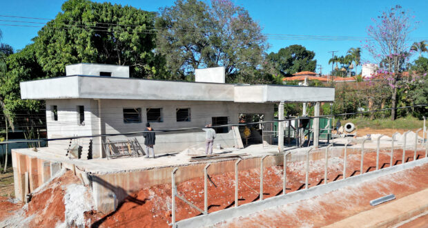 Avança construção da nova Base Comunitária de Segurança das Chácaras Alvorada em Mogi.