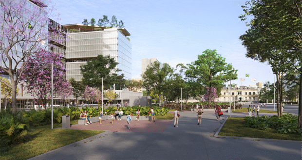Reprodução de como será o Centro Administrativo Campos Elíseos.