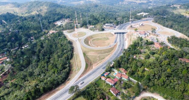 Novo trevo no km 50+300 da Raposo Tavares. Mais segurança e fluidez para quem passa por São Roque