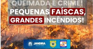 Secretaria de Meio Ambiente de Jandira reforça os riscos das queimadas em áreas urbanas, comuns nesta época do ano.