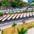 Prefeitura de Osasco entrega 10 ônibus novos para a frota da Viação Osasco. Veículos foram apresentados em frente ao Paço Municipal.