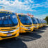 Nove veículos reforçam o Transporte Escolar Gratuito e garantem mais segurança aos alunos da rede municipal.