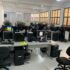 Durante o cumprimento dos mandados de busca e apreensão, os investigadores encontraram a central em pleno funcionamento