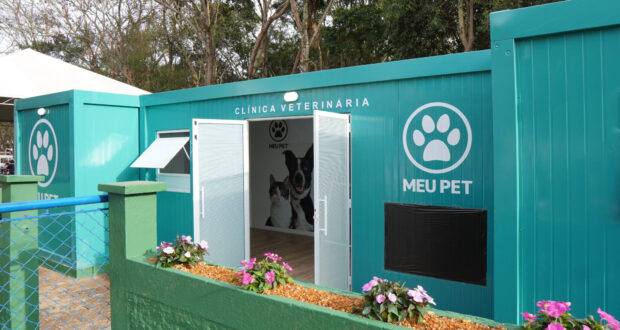 Programa Meu Pet reforça atendimento gratuito para cães e gatos com cinco novos contêineres no interior de São Paulo.